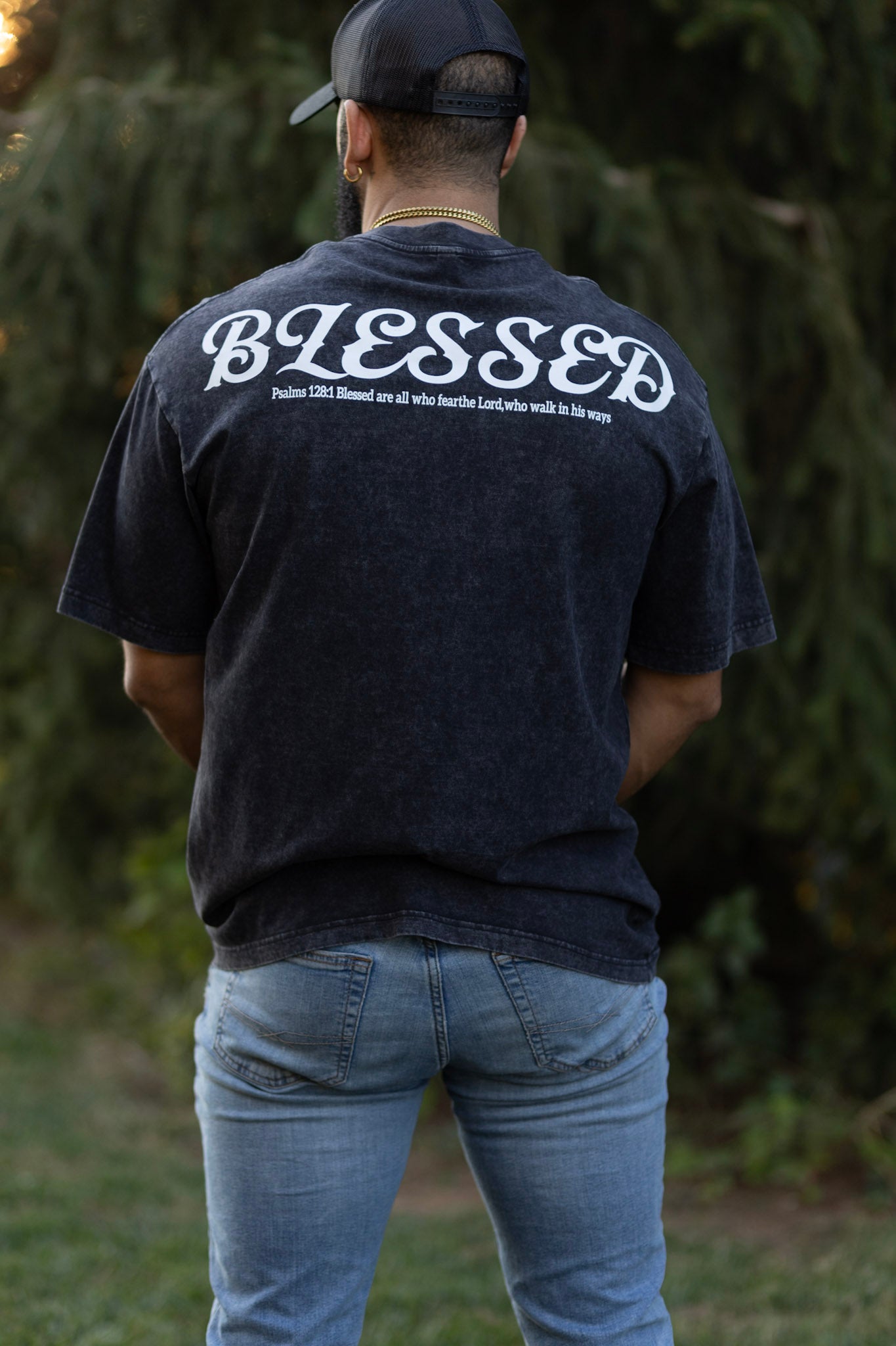 A) XL oversized t shirt (blessed)