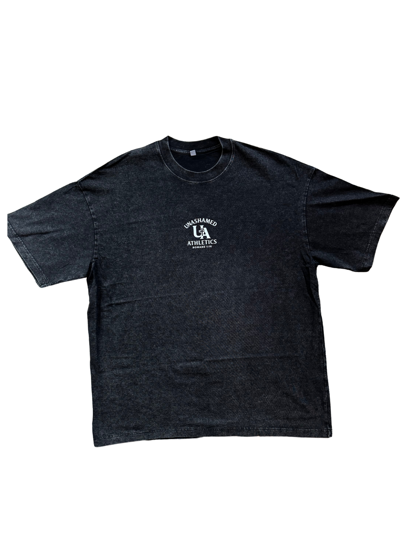 Pump cover t -shirt acid washed black