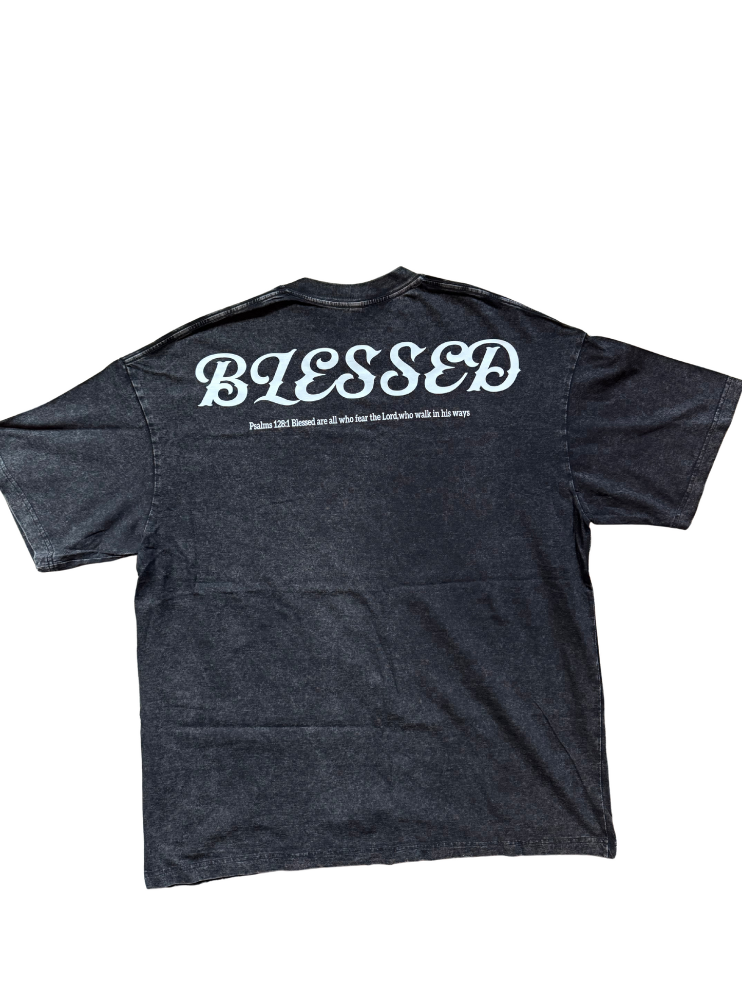 Pump cover t -shirt acid washed black
