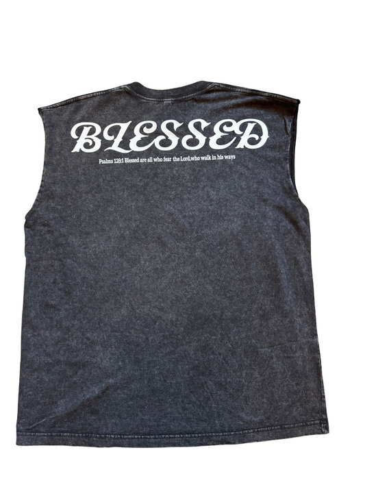 oversized cut off tee