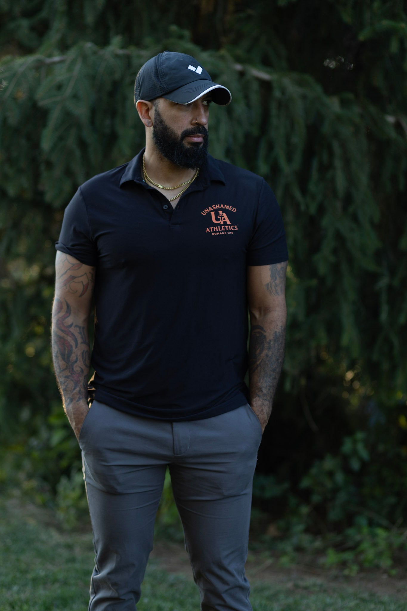 Large black polo