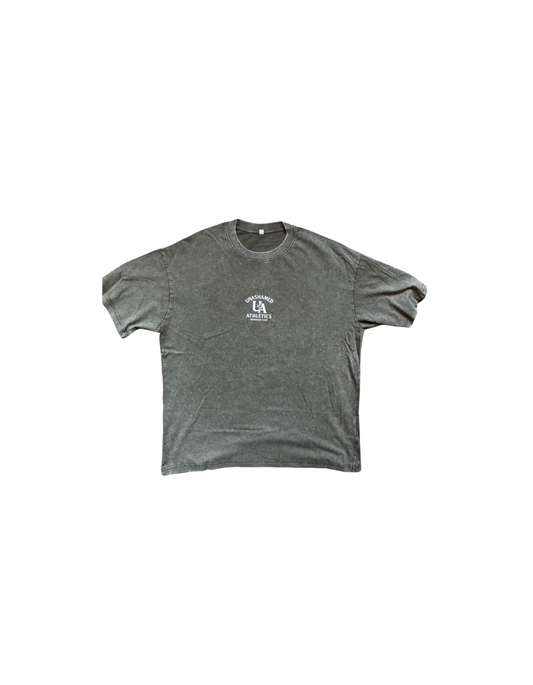 pump cover t-shirt(acid wash army green)