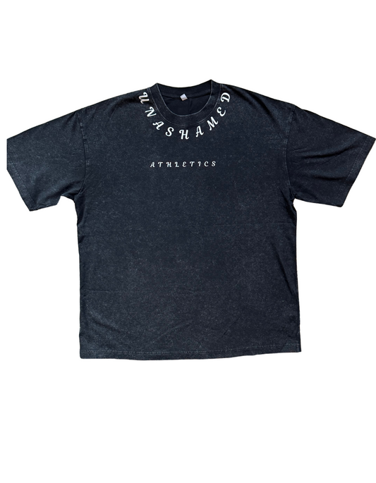 oversized t-shirt/pump cover (acid wash black)